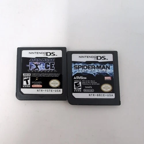 Spider-Man Edge of Time & Star Wars Force Unleashed (Nintendo DS DSi NDS)