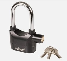 110db Alarmed Padlock Long Heavy Duty Weatherproof long Shackle Padlock