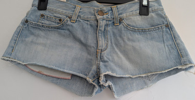 Dondup Alexa Heather Wash Cut Off Custom Reworked Hot Pant Shorts Size UK12 W29