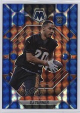 2023 Panini Mosaic Rookies Blue Mosaic Prizm 94/99 DJ Turner #315 0qw3
