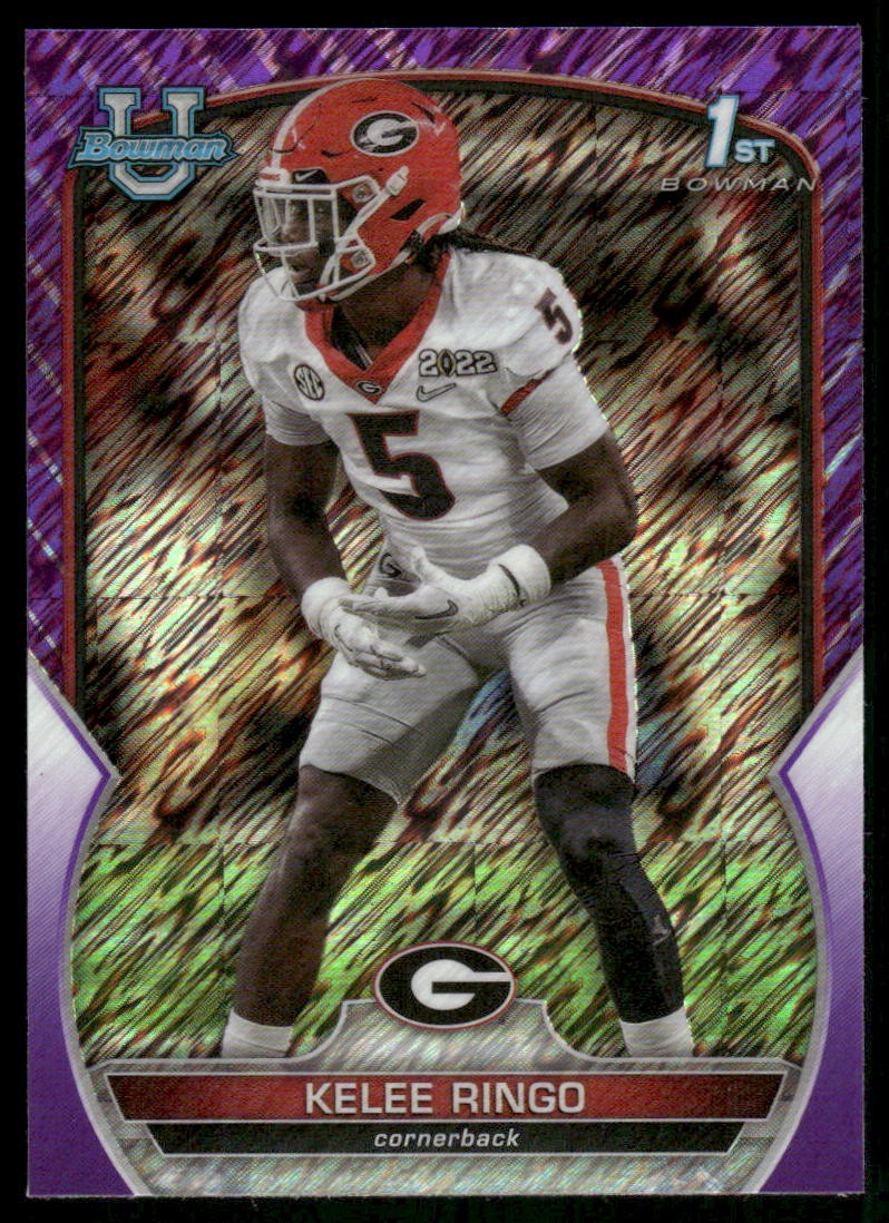2022 Bowman University Chrome #68 Kelee Ringo Purple Shimmer Refractor