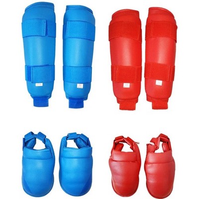 Karate Protector Schienbein Spann Schutz Boxen Taekwondo Kinder Erwachsene Karate Bein Gu