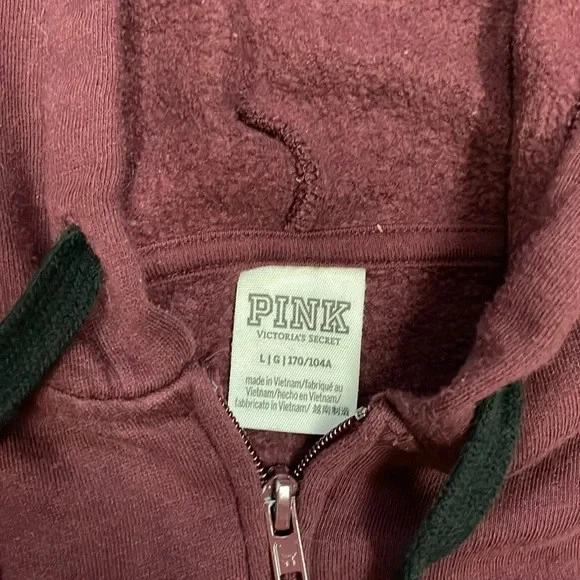 UNDERCOVER Felpa con cappuccio rosa Victoria's Secret marrone grande