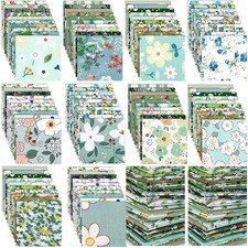 600 Pcs 4 X 4 Inch Cotton Fabric Square Precut Quilting Squares Printed Floral P