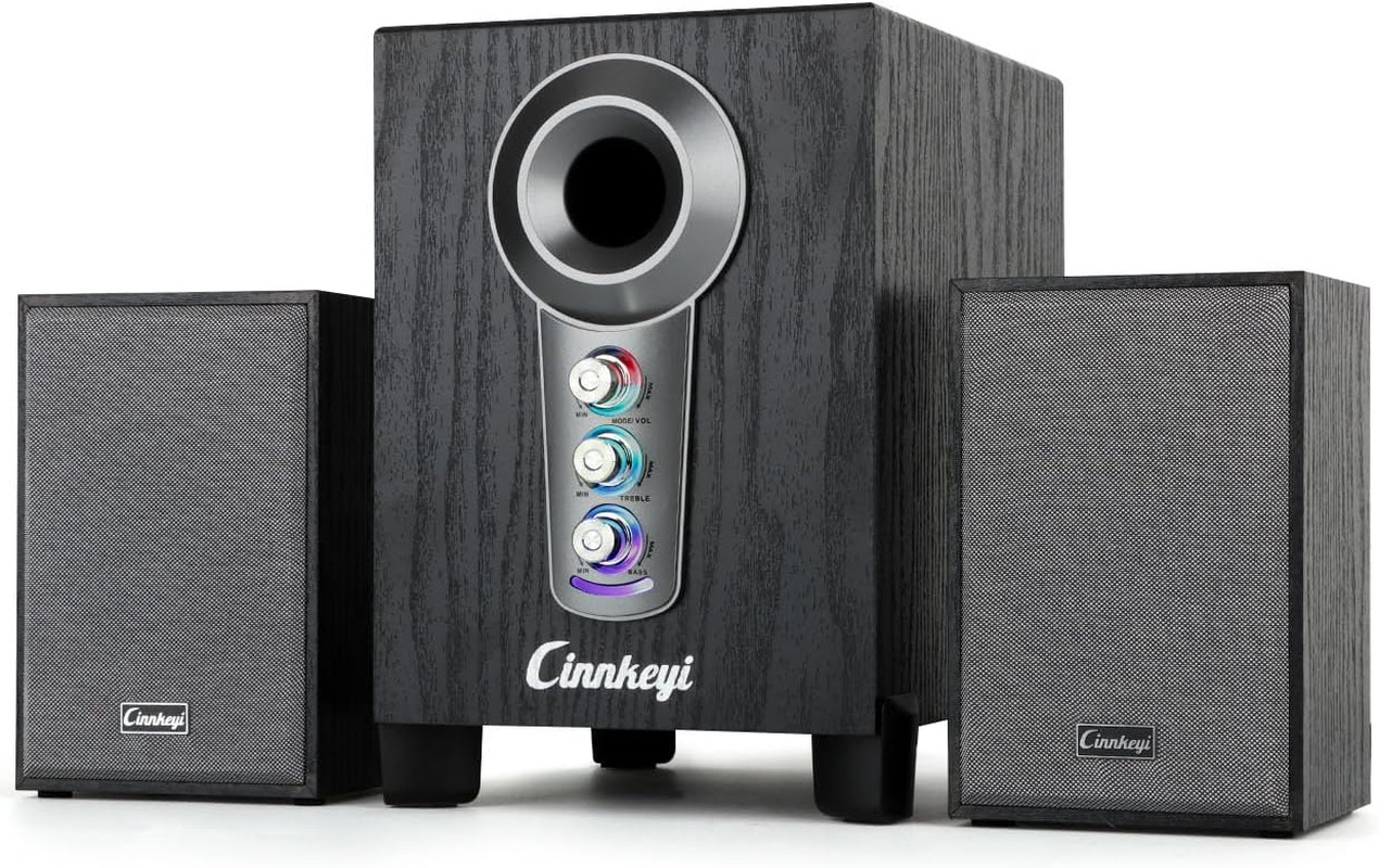 Enceinte PC Filaire 2.1 Caisson de Basses Idéal Télétravail et Jeux Vidéo