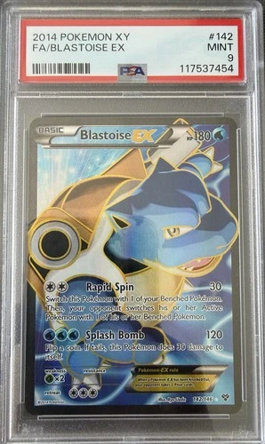 Blastoise EX #142/146 - 2014 Pokemon XY Base Set - PSA 9 - Low Pop 318!!