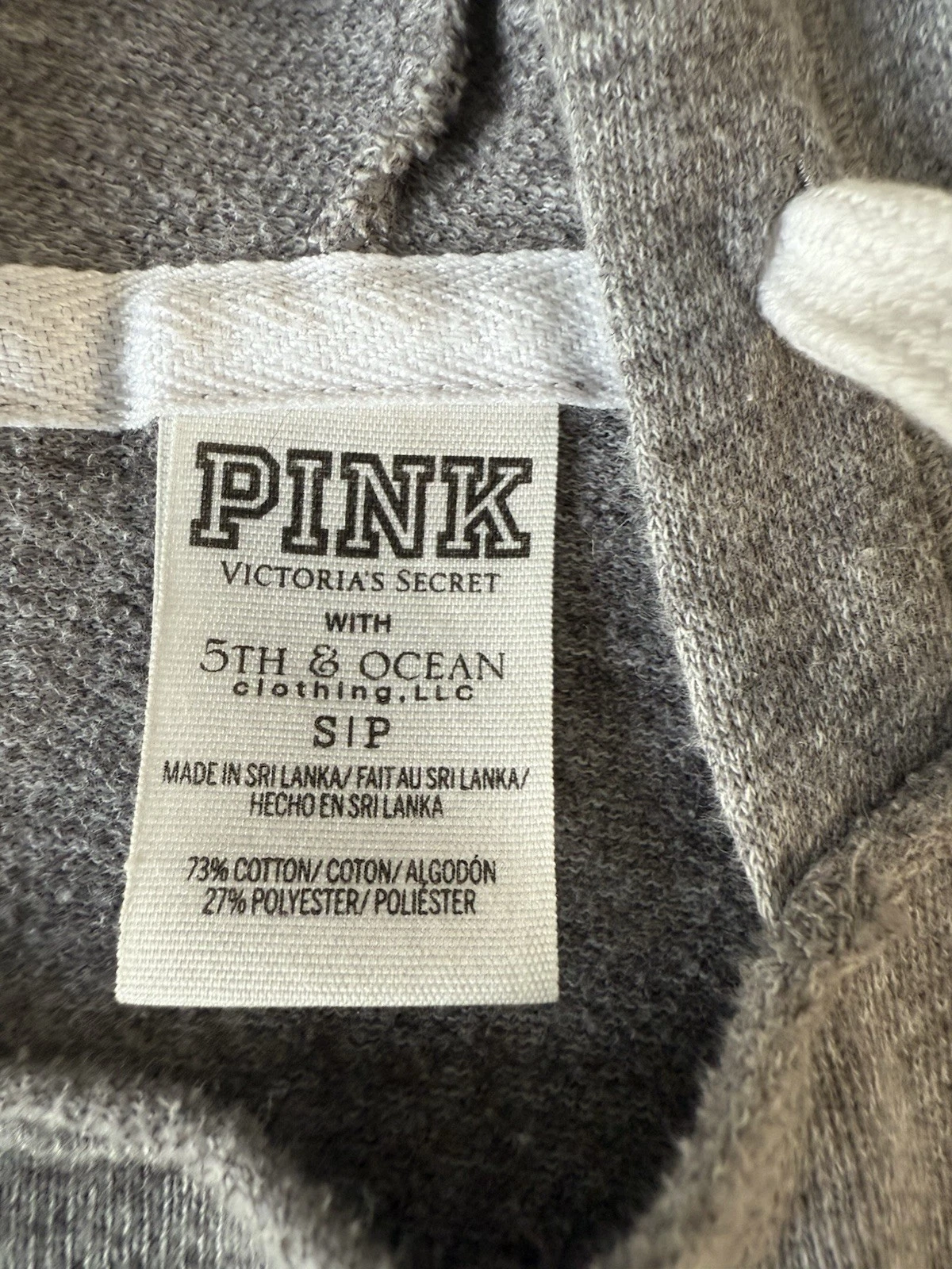 UNDERCOVER Felpa con cappuccio pullover rosa Victorias Secret 5th & Ocean Cardinals color block piccola