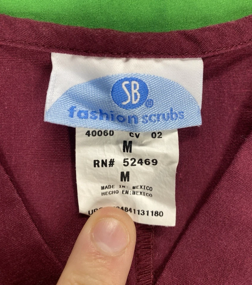 Medium Purple Simply Basic Scrub Shirt - Image 2 of 4