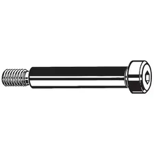 Zoro Select U07111.050.0075 Shoulder Screw, 3/8"-16 Thr Sz, 5/8 In Thr Lg, 3/4