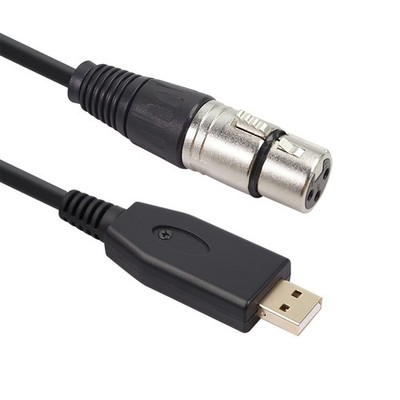 USB auf XLR Buchse Audiokabel Mikrofon auf USB Interface Konverter Adapter