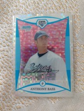 Anthony Bass #87/199 X-fractor Parallel. 2008 Bowman Draft Prospects bdpp58.