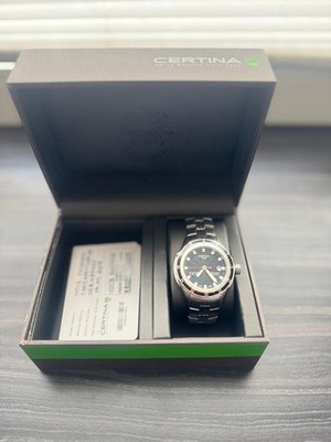 Certina DS Blue Ribbon Diver Herrenuhr blaues Ziffernblatt neue Batterie Saphirg