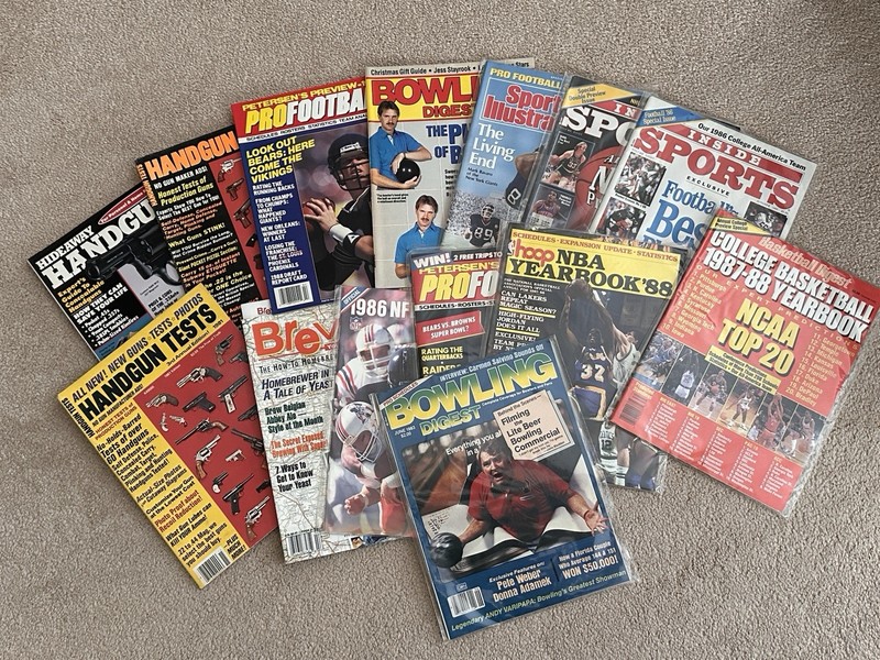 Lot Of Various Sports And Gun Magazines From The 1980's