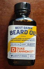 [SEALED] Duke Cannon Supply Co. - BEST DAMN BEARD OIL  3oz. Redwood *Made In USA