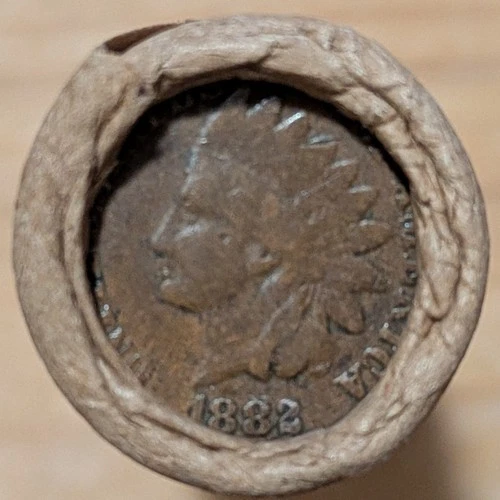 OLD BANK ROLL~UNSEARCHED I.H. ENDS 1882-Better Date & 1892 BOTH VG+