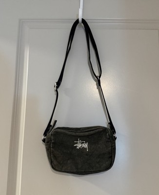 Stussy Canvas Side Pouch Washed Black