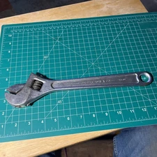 J.H. Williams & Co. 12" Superjustable Adjustable Wrench Tool Vintage USA Made