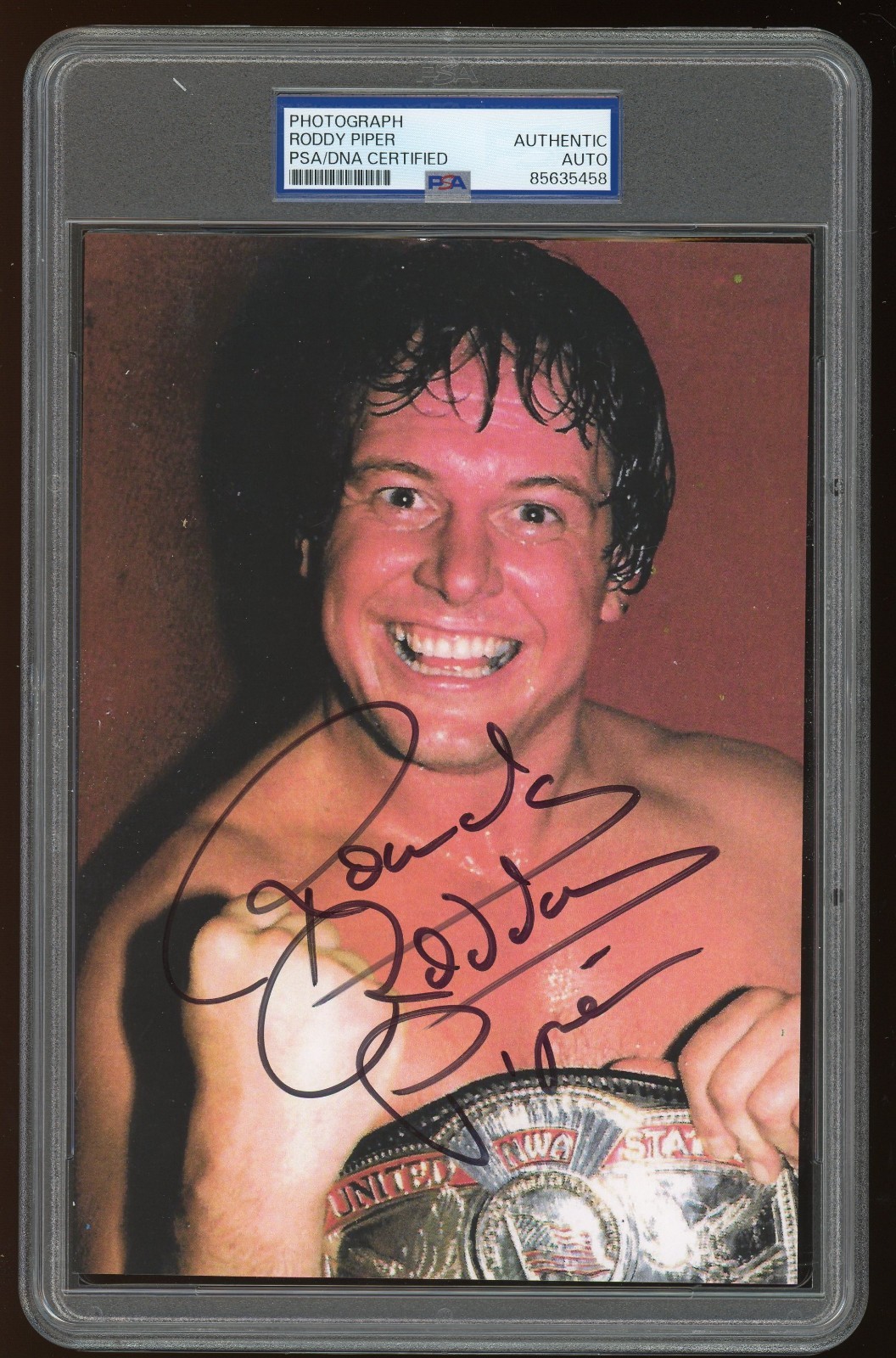 Rowdy Roddy Piper PSA/DNA Auto Signed Photo Print Autograph 6x8 458