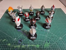 Ultraman Giant Of Light Helmet Collection With Light Bases (Bandai, 2010) G250