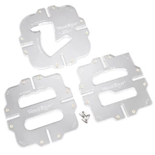 WOODRIVER Corner Radius Router Jig Template Set 3 Piece Set