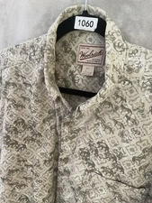 Vintage Woolrich shirt large flannel Moose Bear Long Sleeve Button Down gorpcore