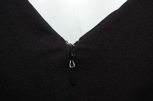 Ralph Lauren Damen ärmelloses schwarzes Kleid mit V-Ausschnitt und Kunstleder, $ 154, neu mit Etikett - Bild 7 von 12