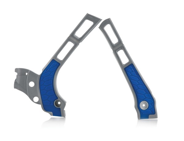 Acerbis X-Grip Rahmenprotektor Schutz Silber Blau FüR Fantic Xx 250 2021-2024-image