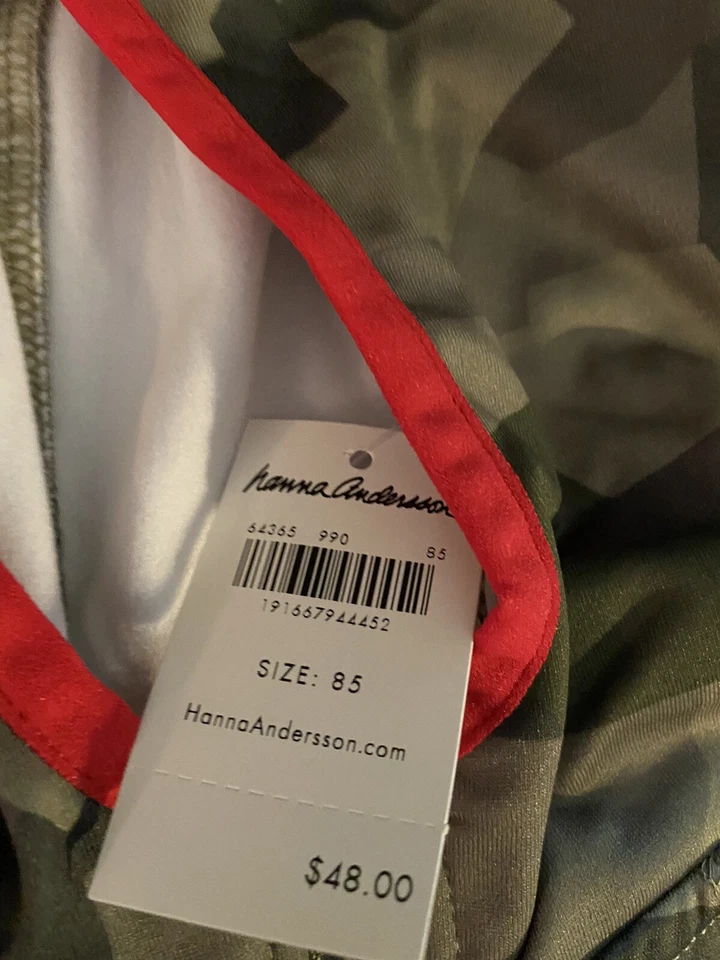 Chaqueta Abrigo Hanna Andersson Niños Ligero Camuflaje Atlético Talla 85 2T Foto 2 de 4