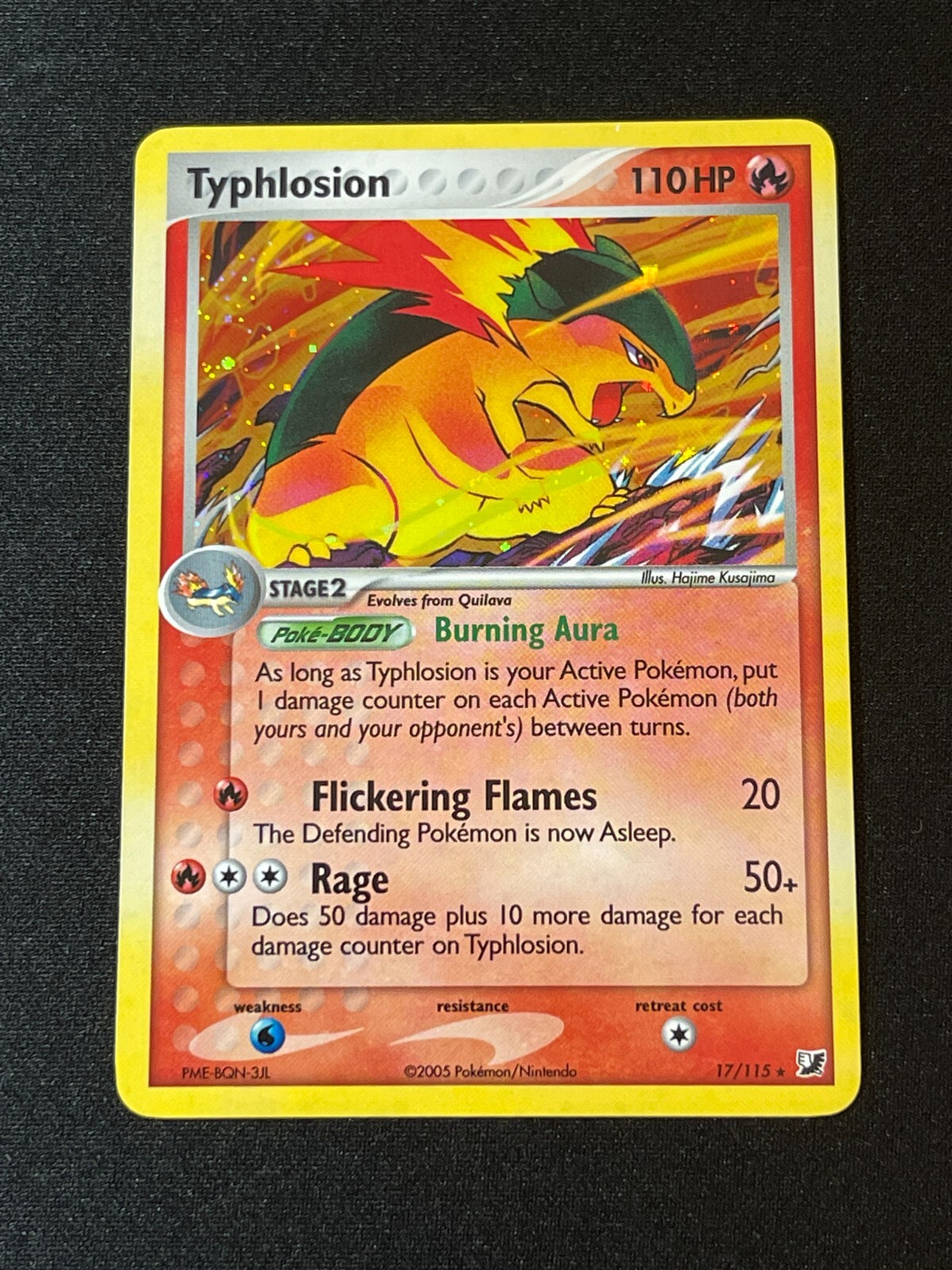 Pokemon Card - Typhlosion - Ex Unseen Forces 17/115 Holo Rare English - NM