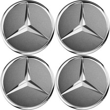 4x Original Mercedes Nabendeckel Radnabenabdeckung himalaya Set A22040001257756
