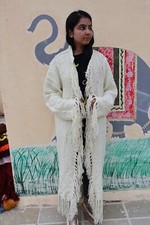Crochet jacket handmade jacket / Hand-knitted White color Crochet Cardigan