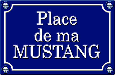 PLACE DE MA MUSTANG - 29cm AUFKLEBER STICKER AUTO PR012