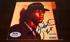 DJ Quik Hip Hop Legend Quik Is The Name Signed CD Cover PSA RARE A
