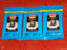Lot of 3 Weiman Disinfecting Electronic Wipes 15ct/ 45 total