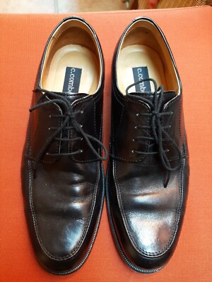 Herren-Lederschuh C.Comberti (Galeria Kaufhof) Größe 40 schwarz mit Fußbett