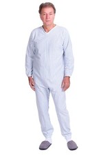 Ferrucci Pigiama Sanitario Anziani Tutone Manica Lunga Felpato invernale 9012-F