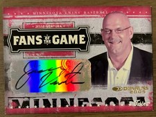 2005 DONRUSS JESSE VENTURA FANS OF THE GAME AUTOGRAPH FG-1 MINNESTORA TWINS