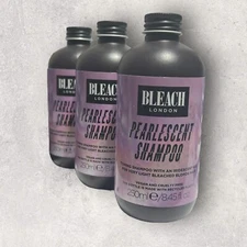 3 x Bleach London PEARLESCENT SHAMPOO Blonde Toning Hair Color
