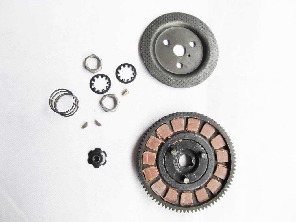 Clutch Pads Flower Nut Keyway Assembly 66cc 80cc Engine Motorised