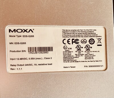 Moxa-EDS-G205, 5port Fast Ethernet Switch.