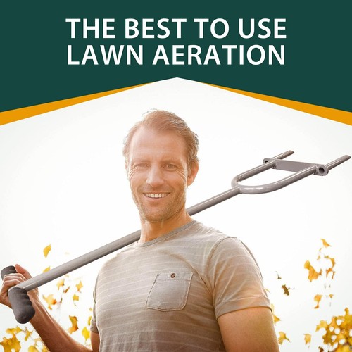 Lawn Coring Aerator Manual Grass Dethatching Turf Plug Core Aerating Tool Garden - Picture 9 of 9