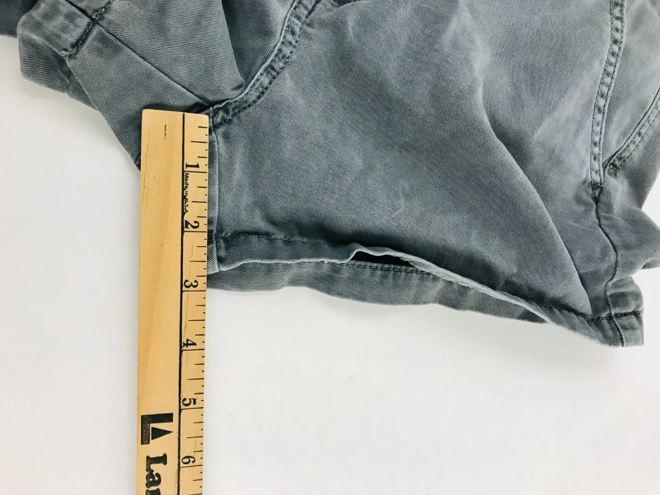 Шорты Merona женские размер 2 серые джинсовые с низкой талией повседневные с карманами для часов - Изображение 4 из 4