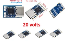 4pcs 20v  Type-C USB-C DC Fixed Voltage Power Trigger PD Decoy Module