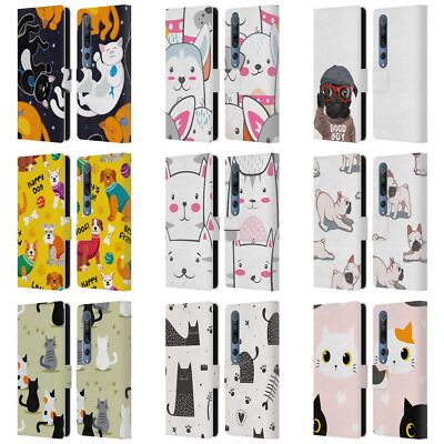 OFFICIAL HAROULITA CATS AND DOGS LEATHER BOOK WALLET CASE FOR XIAOMI PHONES