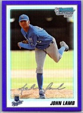 2010 Bowman Chrome Prospects Purple Refractor /999 John Lamb #BCP57 Royals