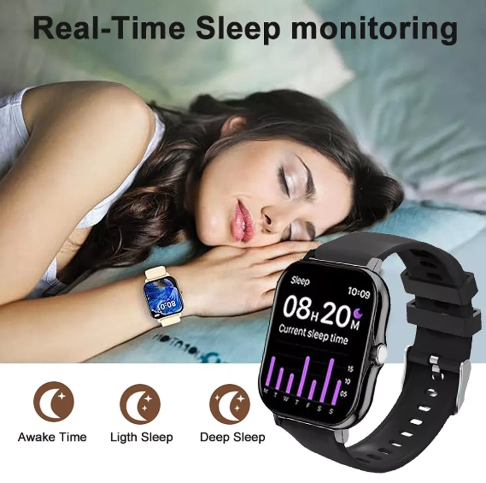 Smart Watches Men Women Waterproof Bluetooth Smartwatch for iPhone Samsung IOS - Image 4 of 4