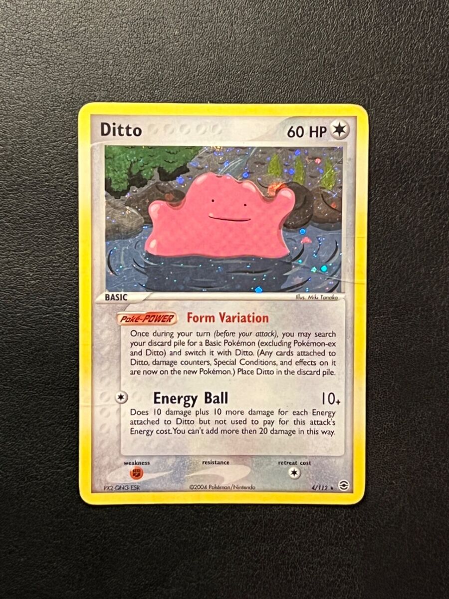 Pokemon TCG Ditto 4/112 Fire Red Leaf Green Holo Rare DM