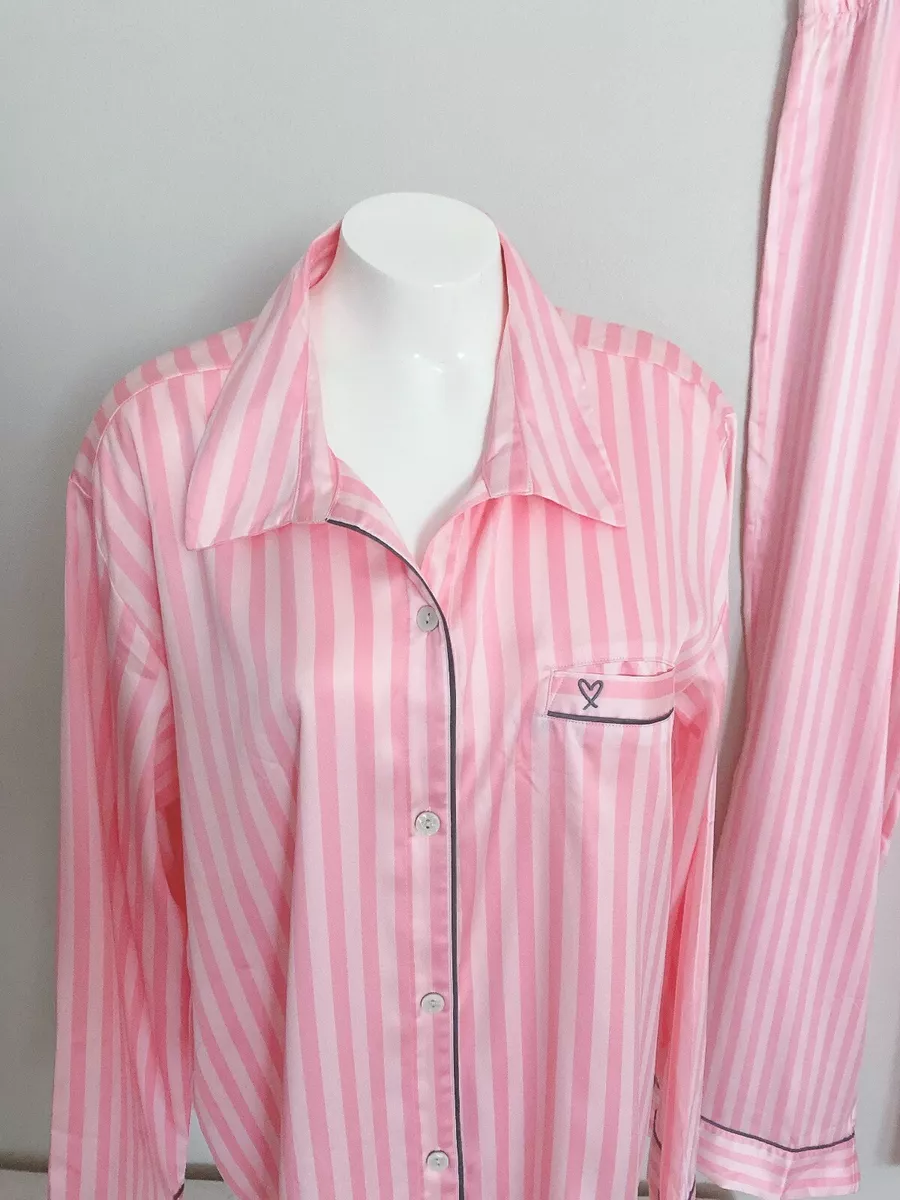 Victoria's Secret The Tour '23 Iconic Pink Stripe Robe, Women's Lingerie (XS-XXL)