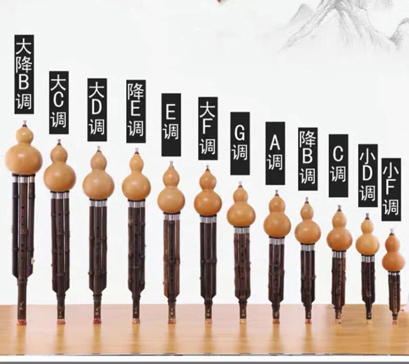 Flauta de bambú negra hecha a mano china Hulusi instrumento musical étnico llave F 1 pieza Foto 3 de 3