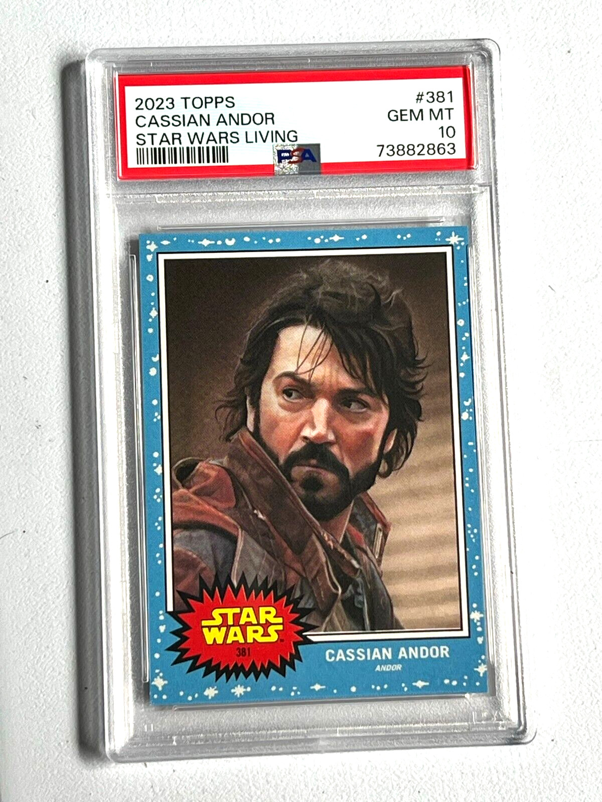 2023 Topps Star Wars Living Set Cassian Andor #381 PSA 10 Gem Mint